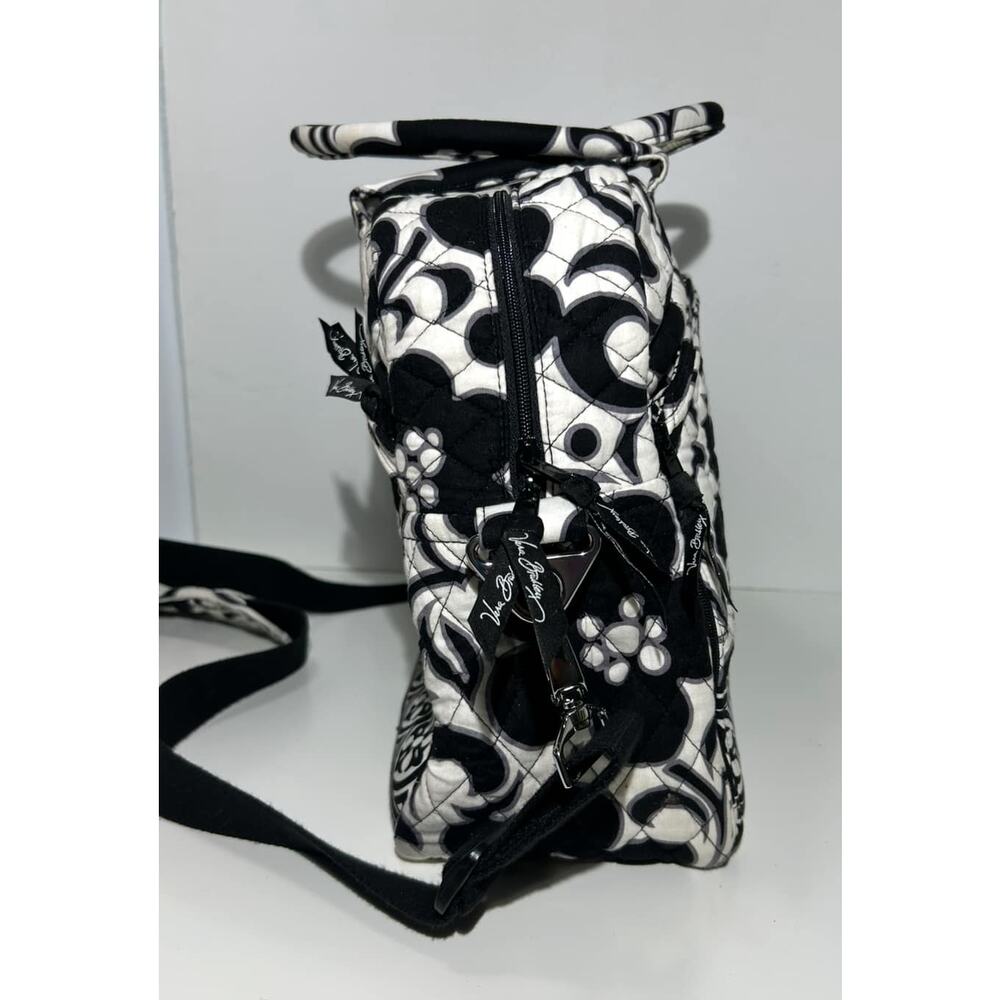 Vera Bradley NIGHT & DAY Metropolitan Bag Carry On Tote Black White Floral - Picture 6 of 12